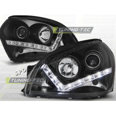 Hyundai Tucson 2004-10 Predné číre svetlá Daylight LED black (LPHU05)