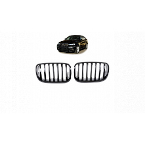 Mriežka BMW X6 E71 E72 X5 E70 jednotlivé lamely Lesklá čierna Mriežka BMW X6 E71 E72 X5 E70 jednotlivé lamely Lesklá čierna
