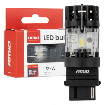 LED žiarovka LumiTec 3156 P27W 12V FULL CANBUS biela