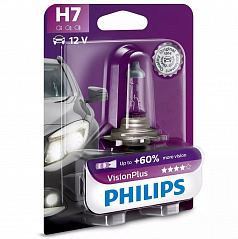 Halogénové žiarovky Philips Vision Plus H7 12V 55W +60% 2 ks