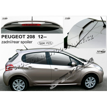 Peugeot 208 2012- zadní spoiler (EU homologace) Peugeot 208 2012- zadní spoiler (EU homologace)