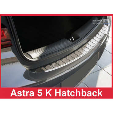 Nerez kryt- ochrana prahu zadného nárazníka Opel Astra V K HTB. 2015+