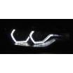 BMW F30, F31 10.2011 - 05.2015 predné svetlá Angel eyes LED black DRL