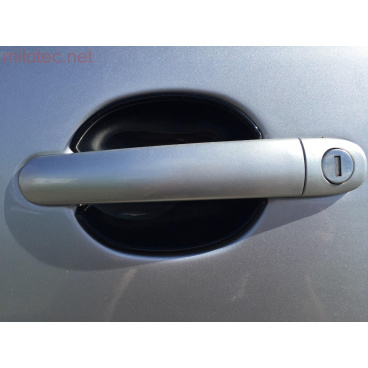 Kryty pod kľučky - malé, ABS čierna metalíza (2 ks), Roomster, Citigo Kryty pod kľučky - malé, ABS čierna metalíza (2 ks), Roomster, Citigo