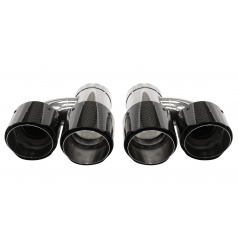 Koncovka Tlmiča 101mmx2 vstup 76mm Carbon Gloss Sada
