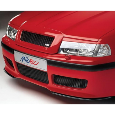 Kryty svetlometov Milotec (mračítka) - ABS čierny, Škoda Octavia Facelift