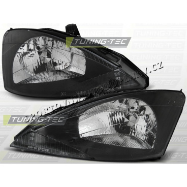 Ford Focus MK1 1998-01 predné číre svetlá black (LPFO04)