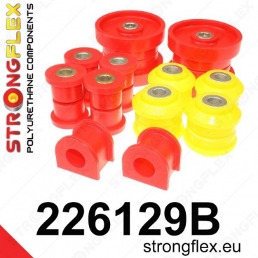VW Golf IV 1997-2003 R32 Strongflex zostava silentblokov len pre zadnú nápravu 8 ks VW Golf IV 1997-2003 R32 Strongflex zostava silentblokov len pre zadnú nápravu 8 ks