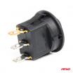Spínač prepínač tlačidlo okrúhle 12V 20A ON OFF podsvietenie žlté AMIO-03962
