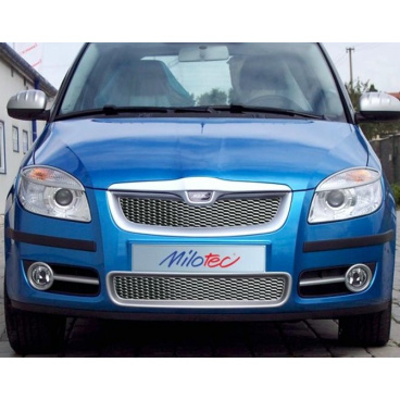 Mriežka nárazníka, nerez, Škoda Roomster, Fabia II Mriežka nárazníka, nerez, Škoda Roomster, Fabia II