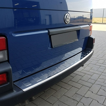 VW T4 nerez chróm ochranný panel zadného nárazníka Omtec VW T4 nerez chróm ochranný panel zadného nárazníka Omtec