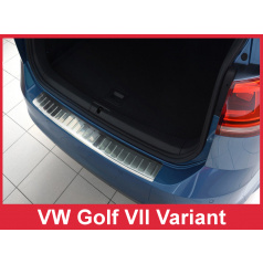 Nerez kryt- ochrana prahu zadného nárazníka Volkswagen Golf VII kombi 2012-16