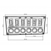 Panel 12V / 24V (6 vodotesných spínačov s certifikátom IP68) II