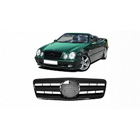 Gril Mercedes-Benz CLK C208 A208 Lesklá Čierna Gril Mercedes-Benz CLK C208 A208 Lesklá Čierna