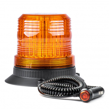 Výstražná blikajúca majáková lampa 80 LED magnet R10 12V 24V W14M AMIO-01503