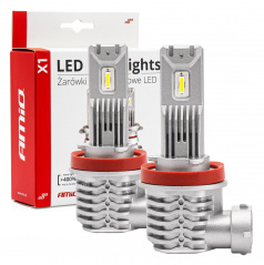 Automobilové LED žiarovky série X1 H8 H9 H11 6500K Canbus AMIO-02967
