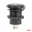 Autonabíjačka s USB portami a testerom napätia vodotesná 2x USB-C 12V 24V