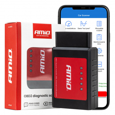 Skenovací tester diagnostického rozhrania ELM327 OBD2 BT XL AMIO-04733 Skenovací tester diagnostického rozhrania ELM327 OBD2 BT XL AMIO-04733