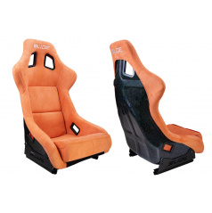 Športové kreslo SLIDE KS2 Premium Tmavo oranžový Velúr & Moonlight Glitter