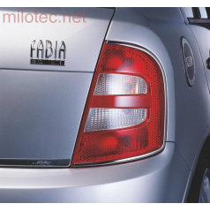 Lišty zadných svetiel - nerez, Škoda Fabia I Limousine