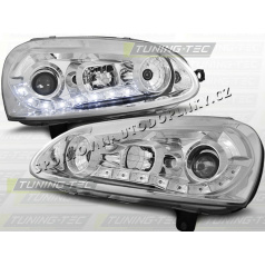 VW Golf V 2003-09 Predné číre svetlá Daylight LED Chrome (LPVW98)