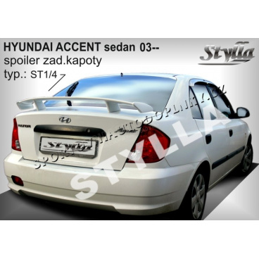 Hyundai Accent sedan 03+ spoiler zadnej kapoty (EÚ homologácia)