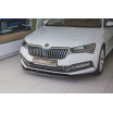 Spoiler pod predný nárazník ver.2 pre Škoda Superb Mk3 FL Facelift, Maxton Design (čierny lesklý plast ABS)