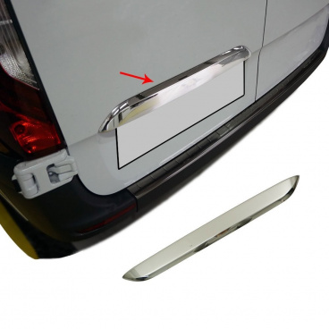 Nerez kryt nad zadnou ŠPZ Mercedes Sprinter W907 2018+ Nerez kryt nad zadnou ŠPZ Mercedes Sprinter W907 2018+