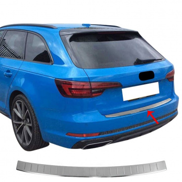 Nerez kryt zadného nárazníka leštený Audi A4 kombi vr. Allroad 2008-16 Nerez kryt zadného nárazníka leštený Audi A4 kombi vr. Allroad 2008-16