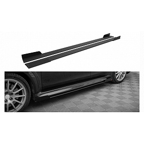 Dokładka Mitsubishi Lancer EVO X Progi Street Pro Black + Gloss Flaps Dokładka Mitsubishi Lancer EVO X Progi Street Pro Black + Gloss Flaps