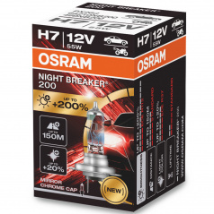 Halogénová žiarovka H7 Osram NIGHT BREAKER LASER 12V 3900K +200% 1 ks