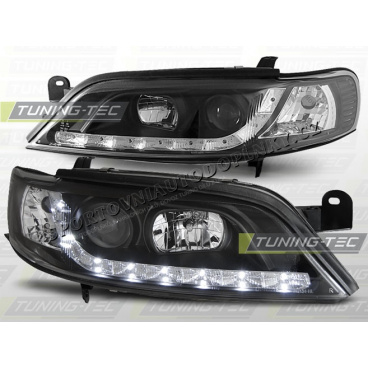 OPEL VECTRA B 1995-98 PŘEDNÍ ČÍRÁ SVĚTLA DAYLIGHT LED BLACK OPEL VECTRA B 1995-98 PŘEDNÍ ČÍRÁ SVĚTLA DAYLIGHT LED BLACK
