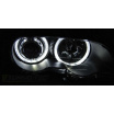 BMW E46 04.1999-03.2003 Coupe, Cabrio predné číre svetlá Angel Eyes LED black (LPBMG5)