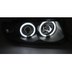 Audi A4 11.1994-12.1998 predné číre svetlá Angel Eyes CCFL black (LPAUD7)
