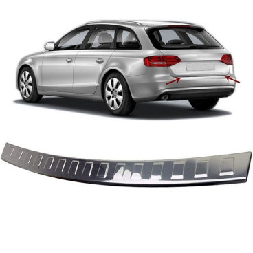 Nerez kryt zadného nárazníka leštěný Audi A4 kombi vr. Allroad B8 2008-16
