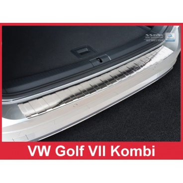 Nerez kryt- ochrana prahu zadného nárazníka Volkswagen Golf VII kombi 2017 Nerez kryt- ochrana prahu zadného nárazníka Volkswagen Golf VII kombi 2017
