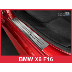 Nerez ochranné lišty prahu dverí 4ks špeciálna edícia BMW X6 F16 II D 2014-16