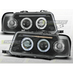 Audi 80 B4 1991-96 predné číre svetlá Angel Eyes black (LPAU30)