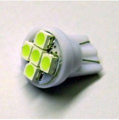 Žiarovka 6 SMD LED T10 12V 5W - farba biela - 1 ks