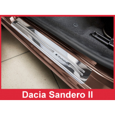 Nerez ochranné lišty prahu dverí 2ks Dacia Sandero II 2012-16