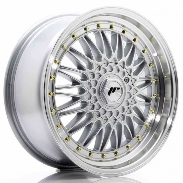 JR Wheels JR9 18x8 ET40 5x112/114 Strieborné s lešteným límcom