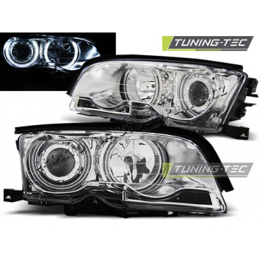 BMW E46 04.1999-08.2001 Coupe Cabrio predné svetlá Angel Eyes CCFL chrome (LPBMB6) BMW E46 04.1999-08.2001 Coupe Cabrio predné svetlá Angel Eyes CCFL chrome (LPBMB6)