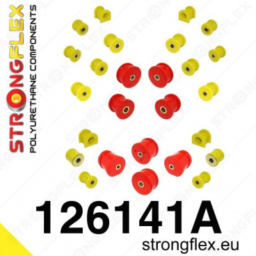 Mitsubishi Lancer Evolution Evo IV-V-VI StrongFlex Sport kompletní sestava silentbloků 26 ks Mitsubishi Lancer Evolution Evo IV-V-VI StrongFlex Sport kompletní sestava silentbloků 26 ks