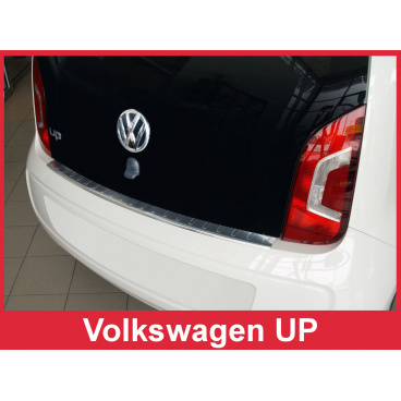 Nerez kryt- ochrana prahu zadného nárazníka Volkswagen UP 3D 5D 2012-16N