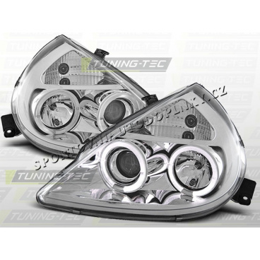 Ford KA 1996-08 Predné číre svetlá Angel Eyes chrome (LPFO11) Ford KA 1996-08 Predné číre svetlá Angel Eyes chrome (LPFO11)