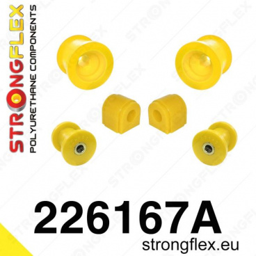 Audi A3 2003-13 Strongflex Šport zostava silentblokov len pre prednú nápravu 6 ks Audi A3 2003-13 Strongflex Šport zostava silentblokov len pre prednú nápravu 6 ks