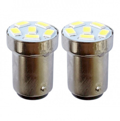 Žiarovky 6 SMD LED BAY15d CAN-BUS biele 12V