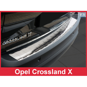Nerez kryt- ochrana prahu zadného nárazníka Opel Crossland X 2017+