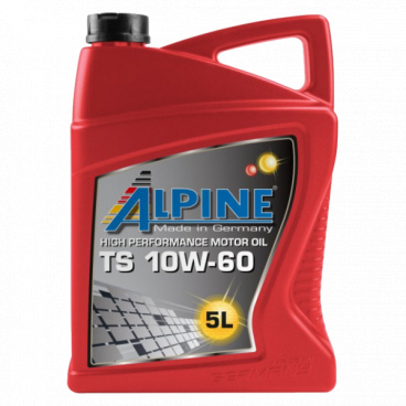Motorový olej Alpine TS 10W-60, 5L pre závodné automobily Motorový olej Alpine TS 10W-60, 5L pre závodné automobily
