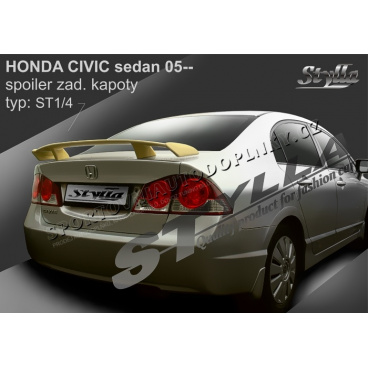 Honda Civic sedan 05+ spoiler zadnej kapoty (EÚ homologácia)